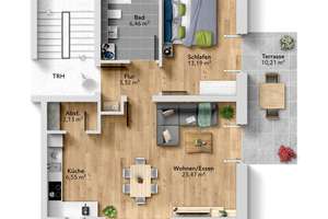 Modernes Wohnen mit Gartenidylle und zwei Terrassen ++Decker Immobilien++ – Die vollständige Adresse der Immobilie erhältst du vom Anbieter., 81735 Ramersdorf, München – Vorschaubild 3