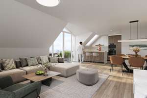 Neubau von exklusiven Eigentumswohnungen in Braunschweig, Ortsteil Schapen, KFW 40 EE, Maisonette – In den Balken 1 A, 38104 Volkmarode, Braunschweig – Vorschaubild 5