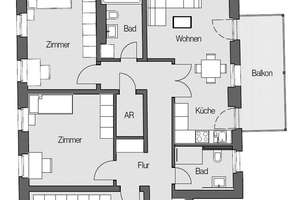 ERSTKLASSIG SANIERTE ALTBAUWOHNUNG | 4 Zimmer mit Balkon und 2 Bädern im Leipziger Zentrum – 4107 Zentrum-Süd, Leipzig – Vorschaubild 5