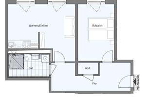 Erstbezug // Neubau//  2-Zimmer-Wohnung mit Balkon und EBK – Hagedornstraße 96, 12487 Johannisthal, Berlin – Vorschaubild 2