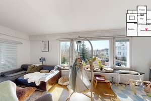 Traumhafte Lage und Ausblick! Altbauwohnung mit 3-Zimmerwohnung mit großem Balkon und Wintergarten – Die vollständige Adresse der Immobilie erhältst du vom Anbieter., 75173 Südweststadt, Pforzheim – Vorschaubild 2