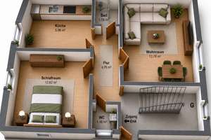 Schöne Wohnung mit ca. 45 qm Wohnfläche in ruhigem 4-Parteienhau – Bödikerstraße 63, 41238 Heyden, Mönchengladbach – Vorschaubild 6