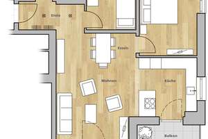 Neu: Großzügige 3-Zimmer Wohnung in Freiburg Betzenhausen – 79114 Alt-Betzenhausen, Freiburg im Breisgau – Vorschaubild 5
