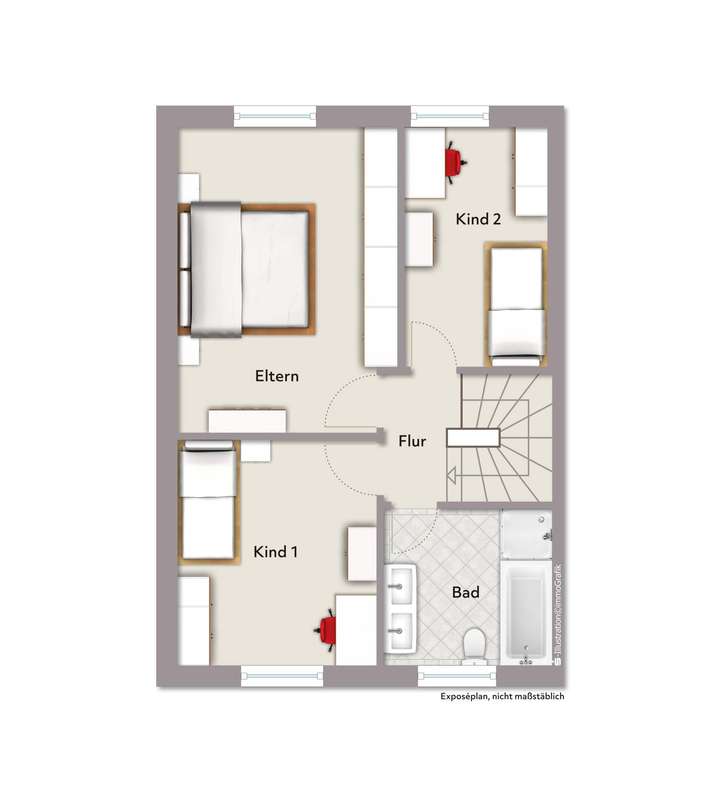 Grundriss Dachgeschoss (nicht