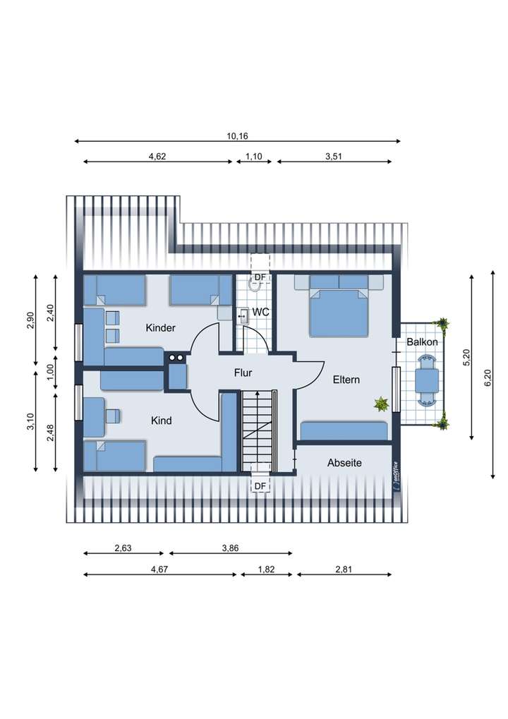 Grundriss Dachgeschoss