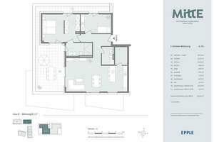Sofort einziehen: barrierefreies Penthaus mit großzügiger Dachterrasse mit Blickrichtung Heidelberg. – Karl-Metz-Straße 3, 69214 Eppelheim – Vorschaubild 3