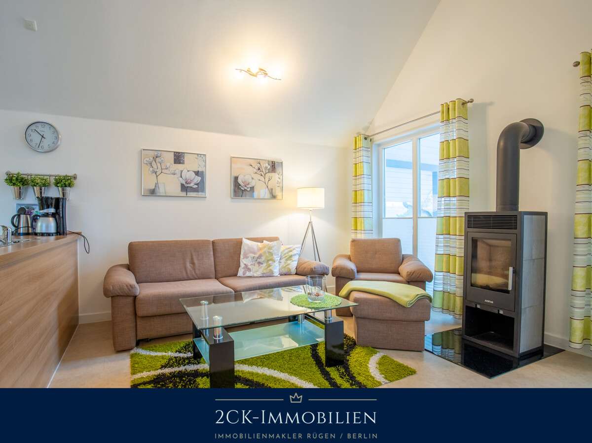 Immobilie in Glowe - 2 Zimmer Premium Ferienwohnung in Glowe, strandnah, zwei Balkone, Sauna, Kamin, inkl. Stellplatz! - Bild 11