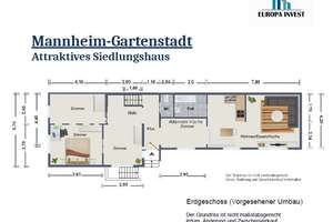 Provisionsfrei MA-Gartenstadt - 1-Fam.-Haus. - ideal für Handwerker!