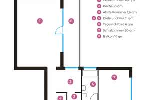 WOHNEN DIREKT AM KURPARK 2-Zimmer-Eigentumswohnung mit großem Sonnenbalkon, Tiefgarage &Top-Lage – Sonnenberger Strasse 27, 65193 Nordost, Wiesbaden – Vorschaubild 9