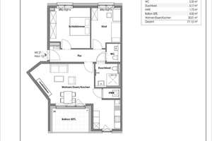 Familiengerechte 3‑Zimmer‑Wohnung mit idealem Schnitt & Balkon – Niehler Straße 346-348, 50735 Niehl, Köln – Vorschaubild 7