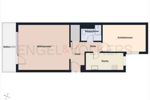 Vermietete Eigentumswohnung im Preußenviertel - 2ZKB und  1 Tiefgaragenstellplatz! – Die vollständige Adresse der Immobilie erhältst du vom Anbieter., 66111 Sankt Johann, Saarbrücken – Vorschaubild 9