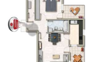 Perfekt geschnittene 2-Zimmer-Wohnung mit zwei Balkonen – 79111 Sankt Georgen-Nord, Freiburg im Breisgau – Vorschaubild 16