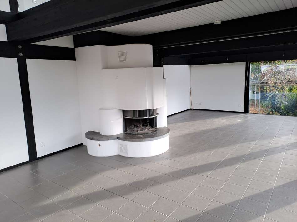 Offener Kamin in Wohnzimmer EG