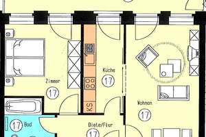 "Altbau trifft Lifestyle: 2-Zimmer-Wohnung mit XXL-Balkon" – Fichtestraße 28, 4275 Südvorstadt, Leipzig – Vorschaubild 12
