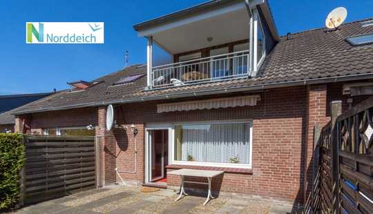 Bild von Geschickt aufgeteiltes Reihenmittelhaus mit zwei Wohnungen in zweiter Reihe hinterm Deich!