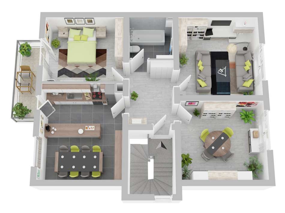 3 D Plan Einrichtungsbeispiel