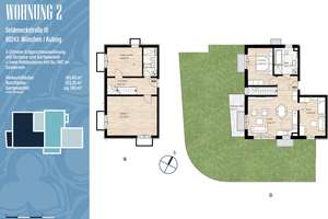 NEUBAU: Helle 2-Zimmer-Wohnung mit Terrasse und 2,65 hohen Decken – Seldeneckstraße 10, 81243 Aubing-Süd, München – Vorschaubild 13