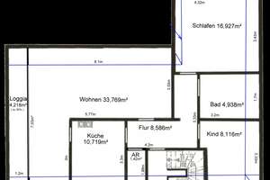 Bremen-Nord, gut geschnittene 3 Zimmer, Küche (keine EBK), Bad, Balkon – Die vollständige Adresse der Immobilie erhältst du vom Anbieter., 28755 Aumund-Hammersbeck, Bremen – Vorschaubild 8