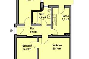 Geräumige 3 Zimmer Wohnung nähe Stadtpark – Pilotystr. 82, 90408 Uhlandstraße, Nürnberg – Vorschaubild 3