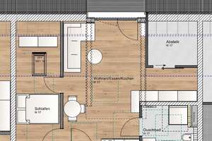 KfW 40 QNG: 150.000 € Förderkredit - 2 Zimmer DG Wohnung mit Norddachterrasse – Wasserturmstraße 3-5, 85748 Garching bei München – Vorschaubild 2