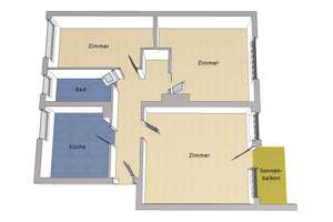 IMMOBERLIN.DE - Angenehme Wohnung mit Südwestbalkon & Pkw-Stellplatz nahe Volkspark Jungfernheide – 13627 Charlottenburg-Nord, Berlin – Vorschaubild 6
