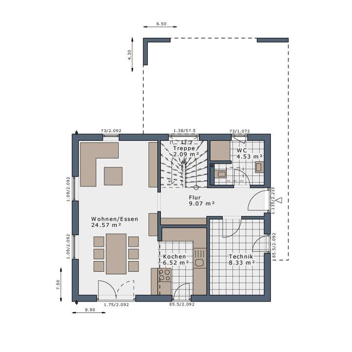 Grundriss Erdgeschoss