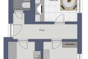 Ruhige 2 Raum-Single-Wohnung mit Balkon und Badewanne in der Nähe vom Zoo – 39124 Neue Neustadt, Magdeburg – Vorschaubild 19