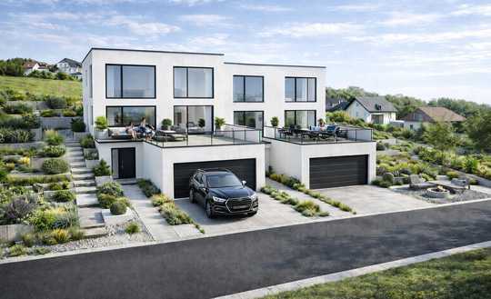 Neubauprojekt - Doppelhaus in Pfullingen