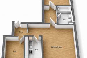 *Provisionsfrei*  Helle, gut geschnittene 3-Zimmer-Wohnung mit Südwestbalkon & Tiefgaragenstellplatz – Fritz-Kohl-Straße 3-5, 55122 Hartenberg-Münchfeld, Mainz – Vorschaubild 42
