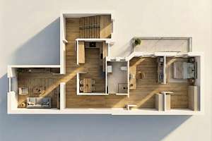 Vermietete 3 ZKB Kapitalanlage | 100,23 m² | 20.280 € IST p.a. | kernsaniert – 63069 Ledermuseum, Offenbach am Main – Vorschaubild 9