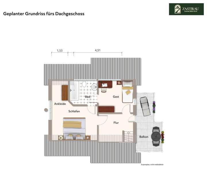 Geplanter Dachgeschoss