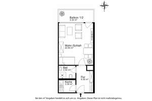 AIGNER - Bezugsfreie 1-Zimmer-Wohnung mit uneinsehbaren Westbalkon – Die vollständige Adresse der Immobilie erhältst du vom Anbieter., 81477 Solln, München – Vorschaubild 7