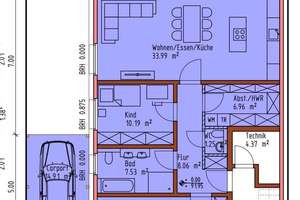 4-Zimmer-Neubautraum mit großem Balkon – Erstbezug in Osnabrück – Die vollständige Adresse der Immobilie erhältst du vom Anbieter., 49086 Voxtrup, Osnabrück – Vorschaubild 13
