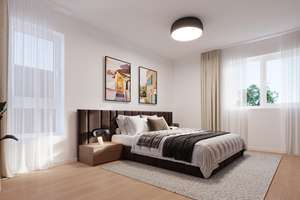 Modernes, Energieeffizientes KfW-40 Penthouse: 4 Zimmer, barrierefrei mit Dachterrasse & Aufzug – Biefangstraße 22, 46149 Schwarze Heide, Oberhausen – Vorschaubild 2