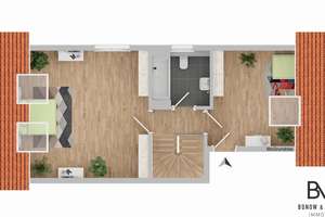 Wohnen über zwei Ebenen – Maisonette mit großer Dachterrasse & Stellplatz – Die vollständige Adresse der Immobilie erhältst du vom Anbieter., 24145 Wellsee, Kiel – Vorschaubild 24