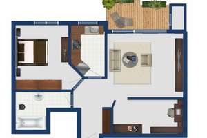 2 Zimmer Wohnung mit Balkon, EBK, Aufzug und TG-Stellplatz in Essen-Borbeck – Die vollständige Adresse der Immobilie erhältst du vom Anbieter., 45355 Borbeck-Mitte, Essen – Vorschaubild 11