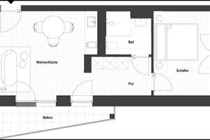 Musterapartment des L95 (WE 1.16/24/32/40/47/53/59) | erhältlich mit voller Ausstattung! – Lindenstraße 95, 40233 Flingern Nord, Düsseldorf – Vorschaubild 2