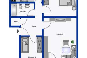 Frisch renovierte helle 3-Zimmer-Wohnung mit Balkon in Dortmund – Albert-Schweitzer-Weg 9, 44369 Westerfilde, Dortmund – Vorschaubild 15