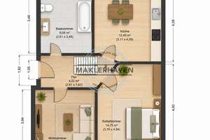 Überraschend anders. Charmante Wohnung mit Garage und viel Gestaltungspotenzial – Die vollständige Adresse der Immobilie erhältst du vom Anbieter., 26382 Bant, Wilhelmshaven – Vorschaubild 11