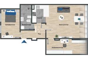 Exklusive 2,5-Zimmer-Wohnung im Herzen von Würzburg mit zwei Tiefgaragenstellplätzen – 97070 Altstadt, Würzburg – Vorschaubild 10