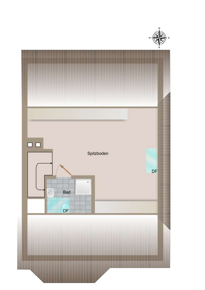 Grundriss - Spitzboden