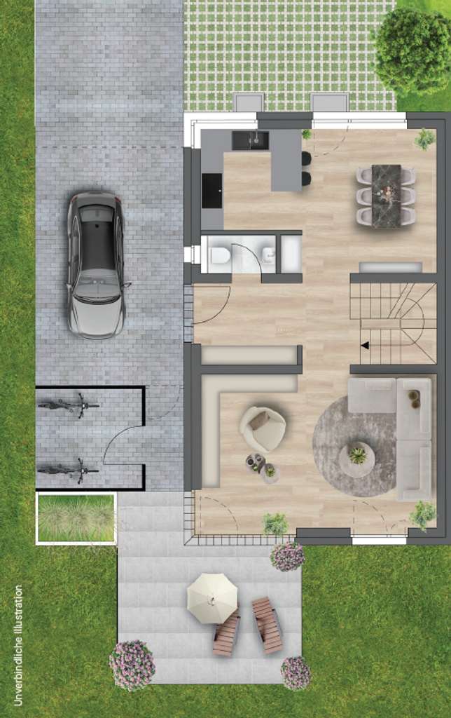 Immobilie in Merklingen - Familienglück auf der Schwäbischen Alb - moderne Kettenhäuser in Merklingen - Bild 2
