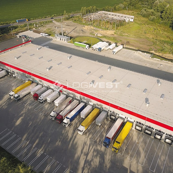 Projektierter Neubau einer Lager- und Produktionshalle direkt an der B173