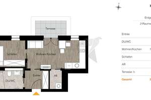 !! Frühjahrsangebot !! Barrierefreie 2-Raum-Whg. mit Abstellraum, Terrasse, Einbauküche & Stellplatz – Unritzstraße 38b, 9117 Rabenstein, Chemnitz – Vorschaubild 2