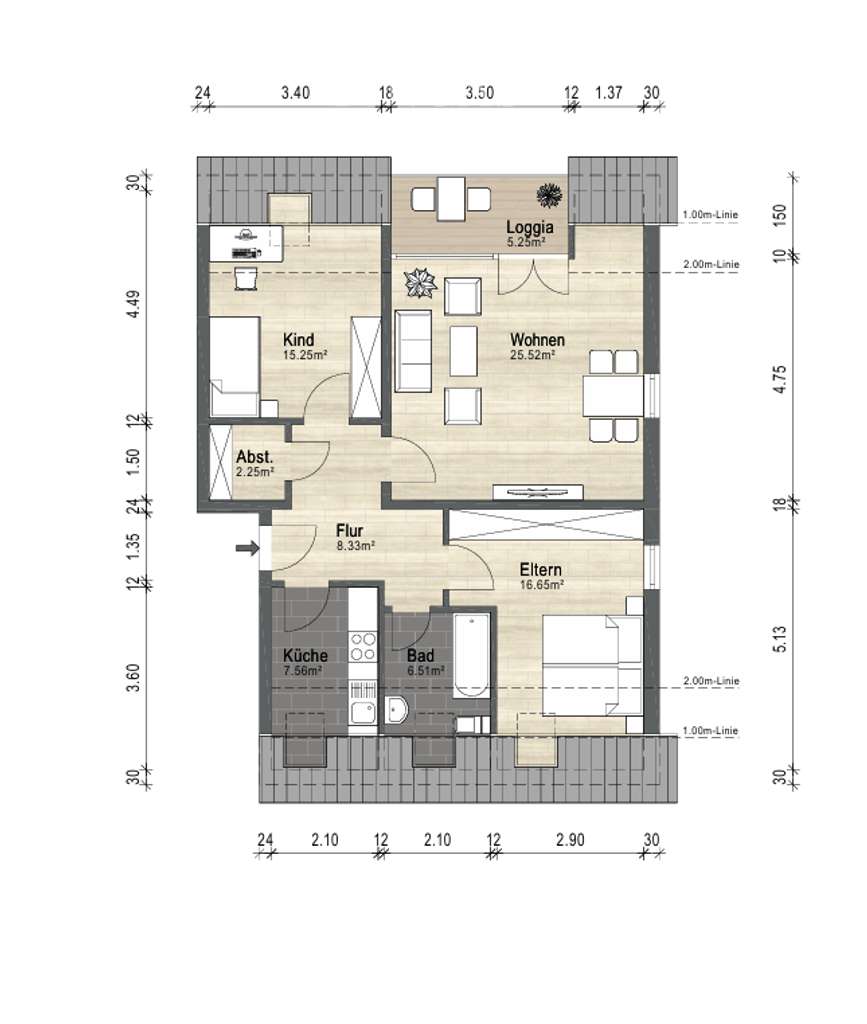 Immobilie in Affinghausen - ***Ihre neue Kapitalanlage - Eigentumswohnung mit Garage in Affinghausen*** - Bild 3