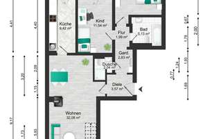 Elegantes Wohnen über zwei Etagen – Maisonette mit Kamin, TG-Stellplatz & Top-Ausstattung – Die vollständige Adresse der Immobilie erhältst du vom Anbieter., 80992 Alt-Moosach, München – Vorschaubild 26