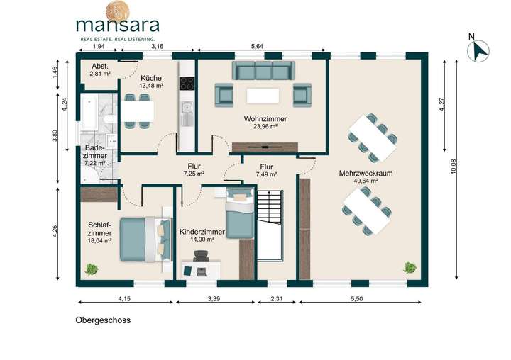 Grundriss Obergeschoss