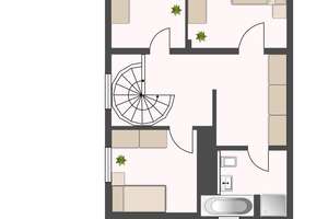 SEEBAUER | 4 Zi. Dachterrasse Maisonette in Aubing - hell und ruhig - Bad mit Fenster – Überlinger Weg 8, 81243 Aubing-Süd, München – Vorschaubild 4
