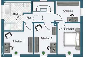 Repräsentatives Wohnen – Exklusives Einfamilienhaus in massiver Bauweise mit PV-Anlage – Die vollständige Adresse der Immobilie erhältst du vom Anbieter., 91481 Münchsteinach – Vorschaubild 22