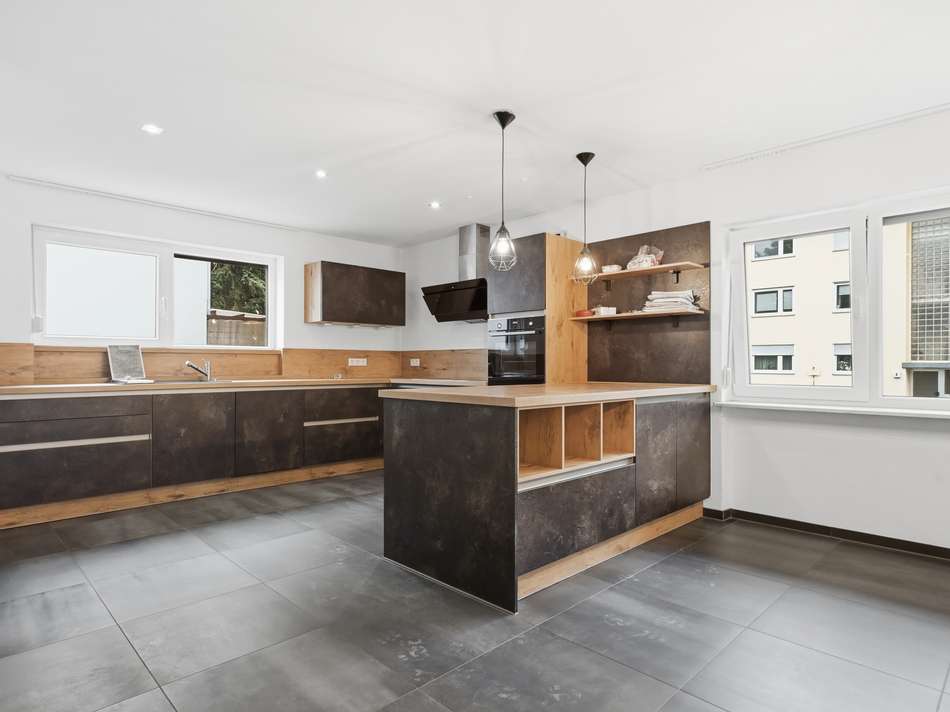 Offener Küchen- und Essbereich